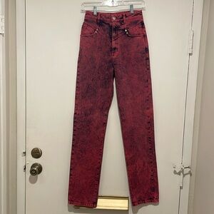 Stella McCartney Pink Acid Wash Jeans